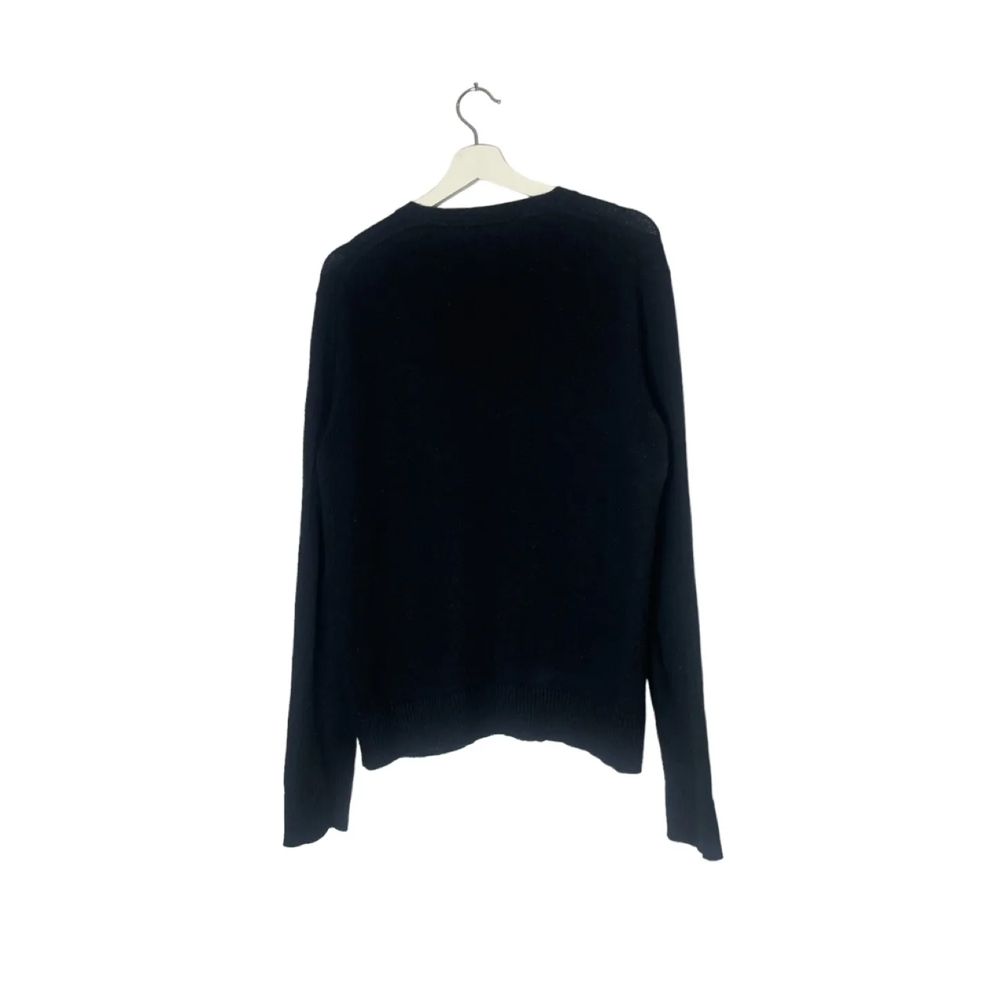 Banana Republic Black V-Neck Cotton Cashmere Blend Sweater image indicator(2)