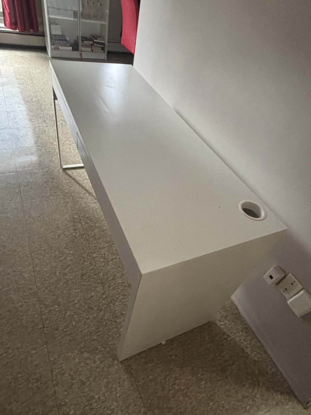 White Desk with Two Drawers