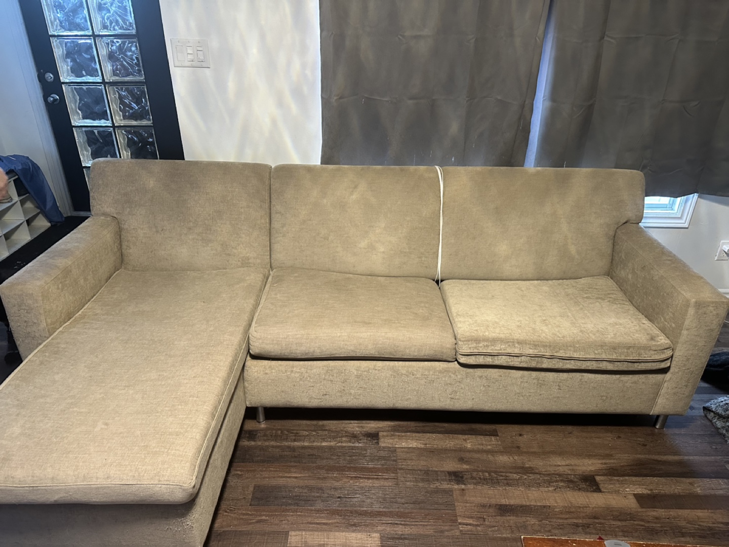 Beige Sectional Sofa - photo 5