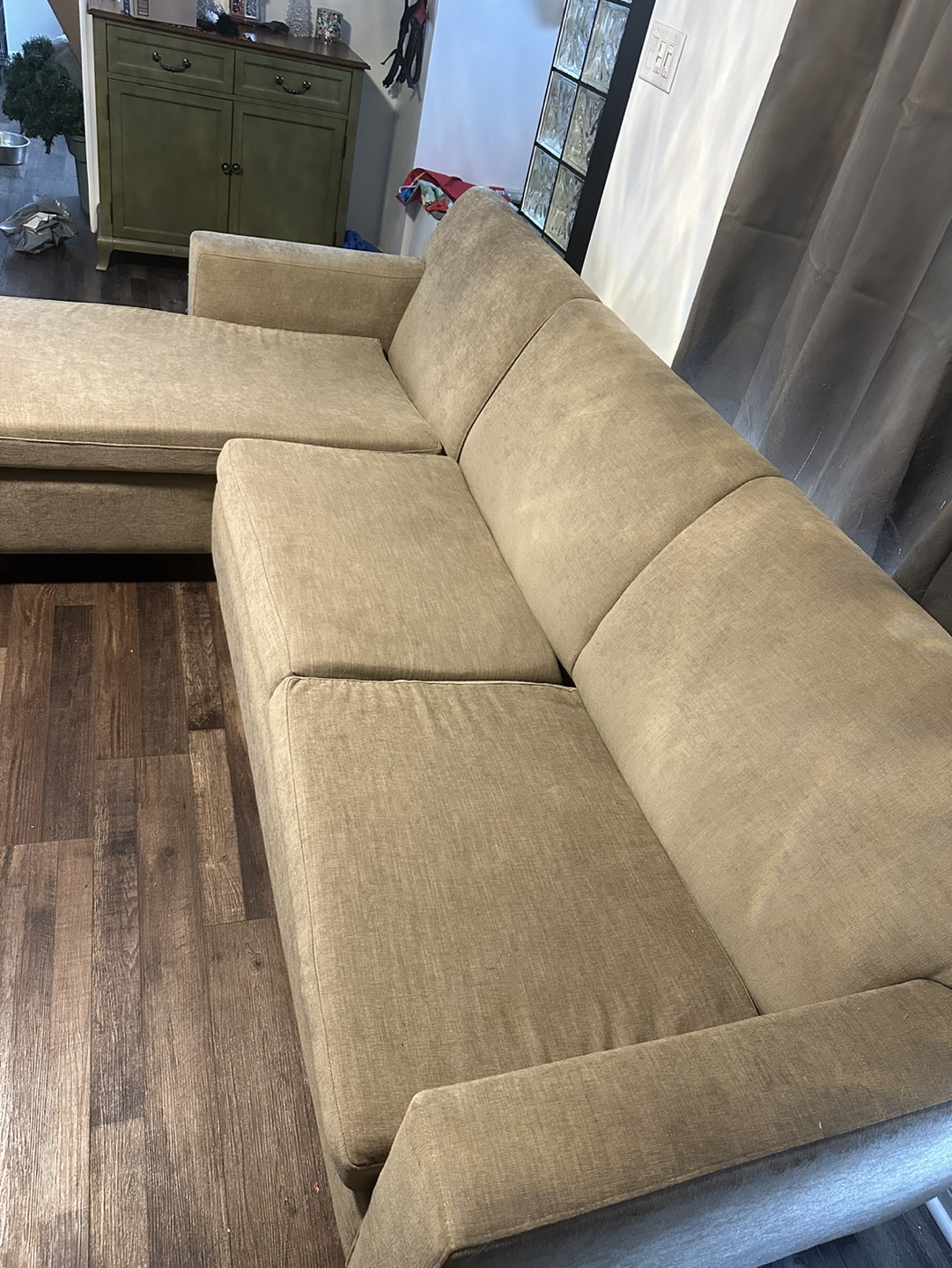 Beige Sectional Sofa - photo 3