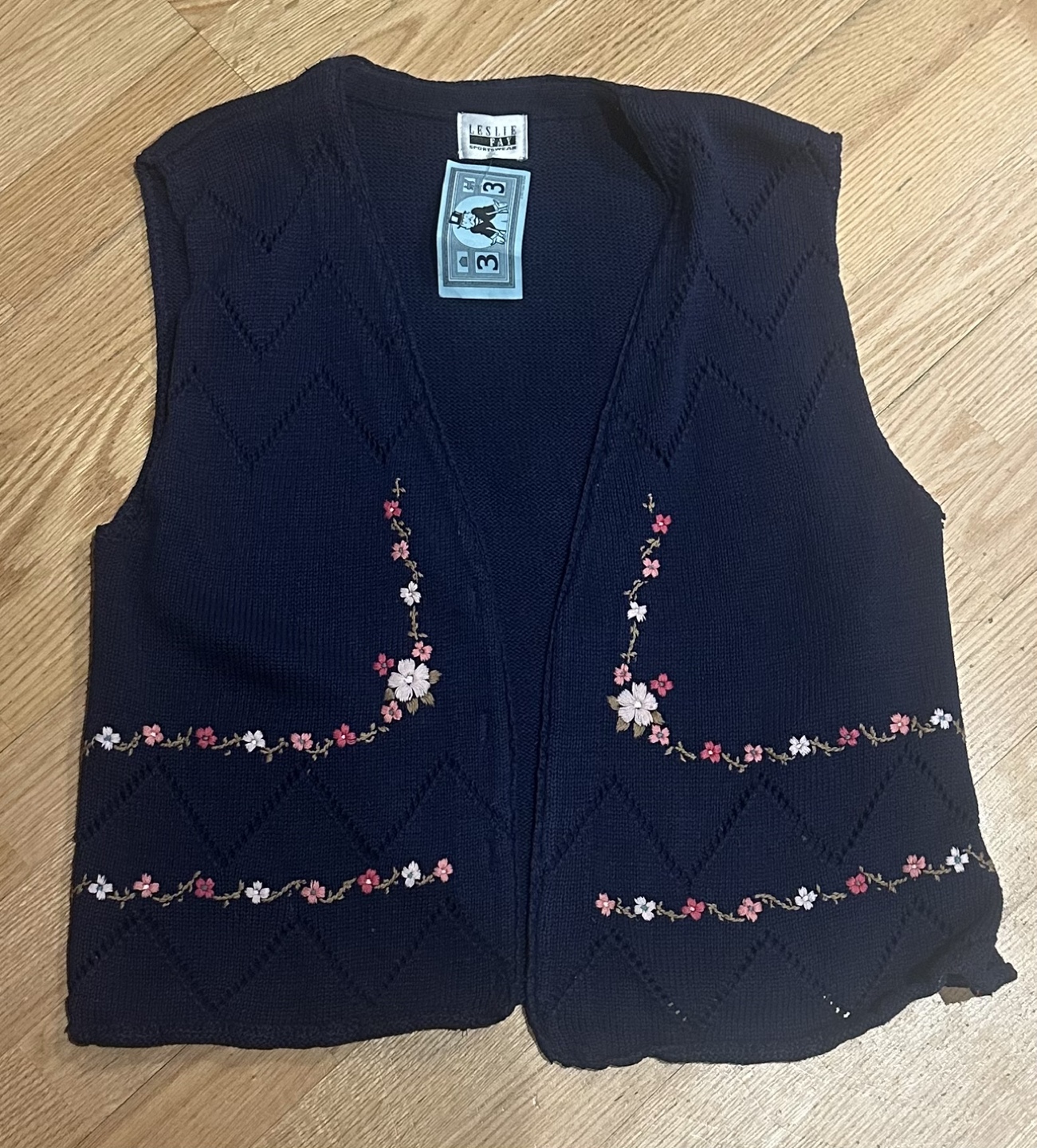 Vintage knit vest