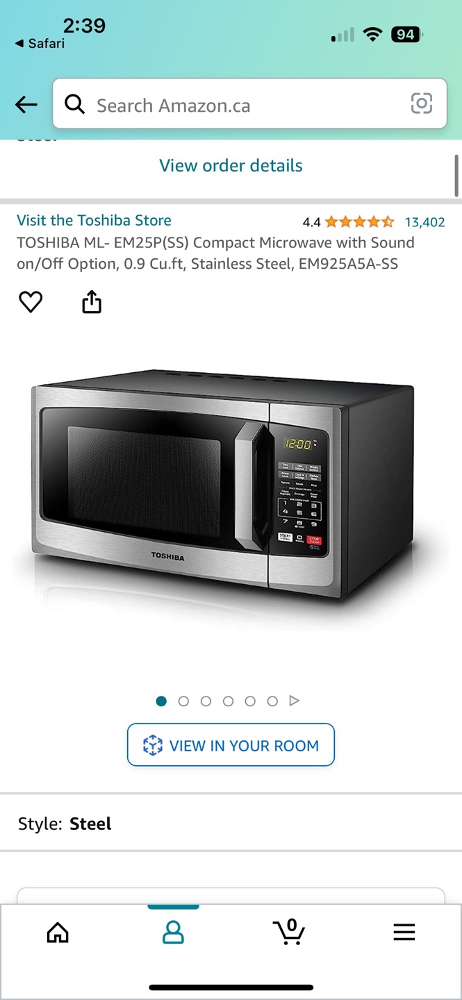 Toshiba Microwave - basically New - photo 5