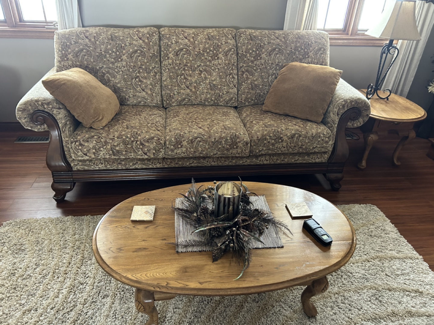 Matching Sofa, Loveseat, and Ottoman Set