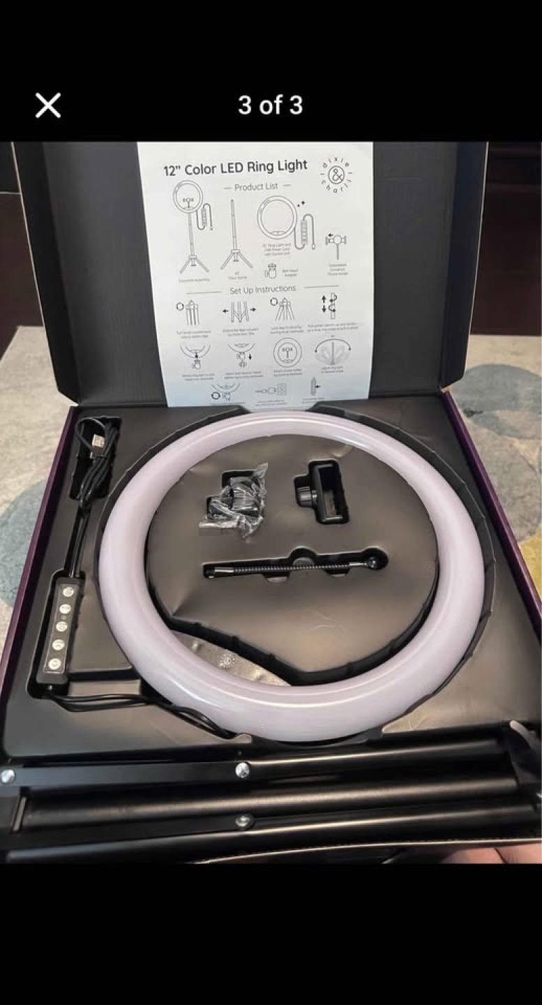 12" Color LED Ring Light with Stand & Remote - photo 3