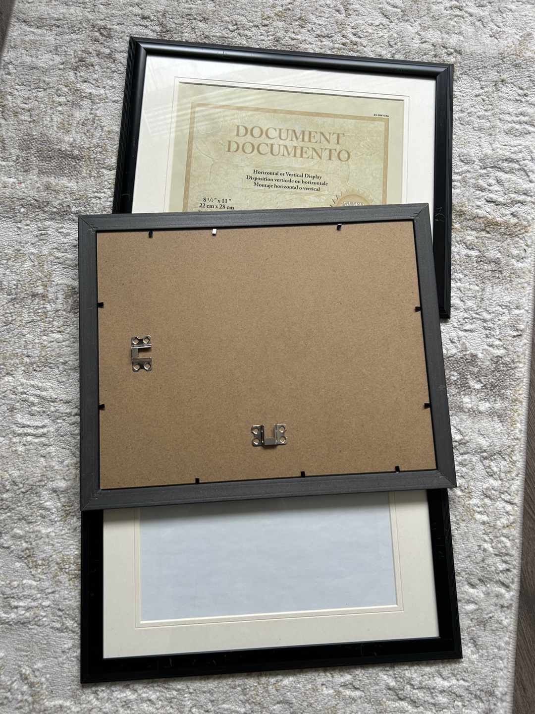 Three Document Frames 8 1/2" x 11" (price for all) - photo 3