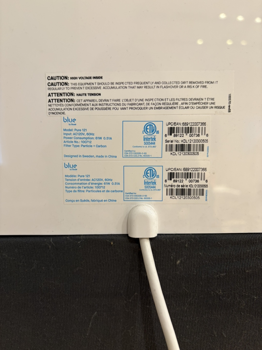 Large  Blueair air purifier - photo 3