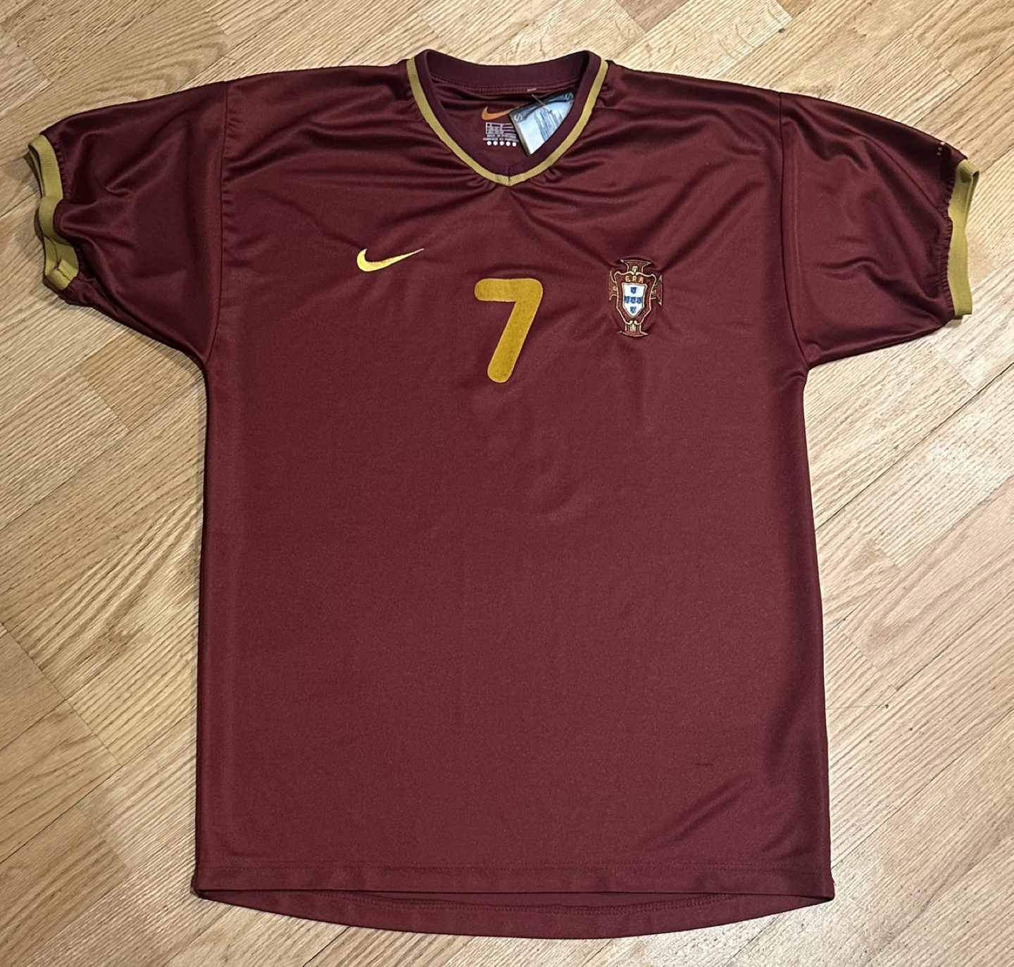 Vintage Portugal National Team FIGO #7 Jersey - Size L