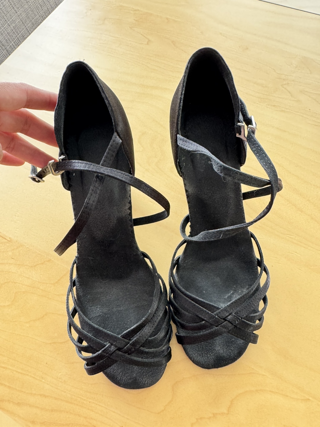 Black Dance Shoes, Size 38