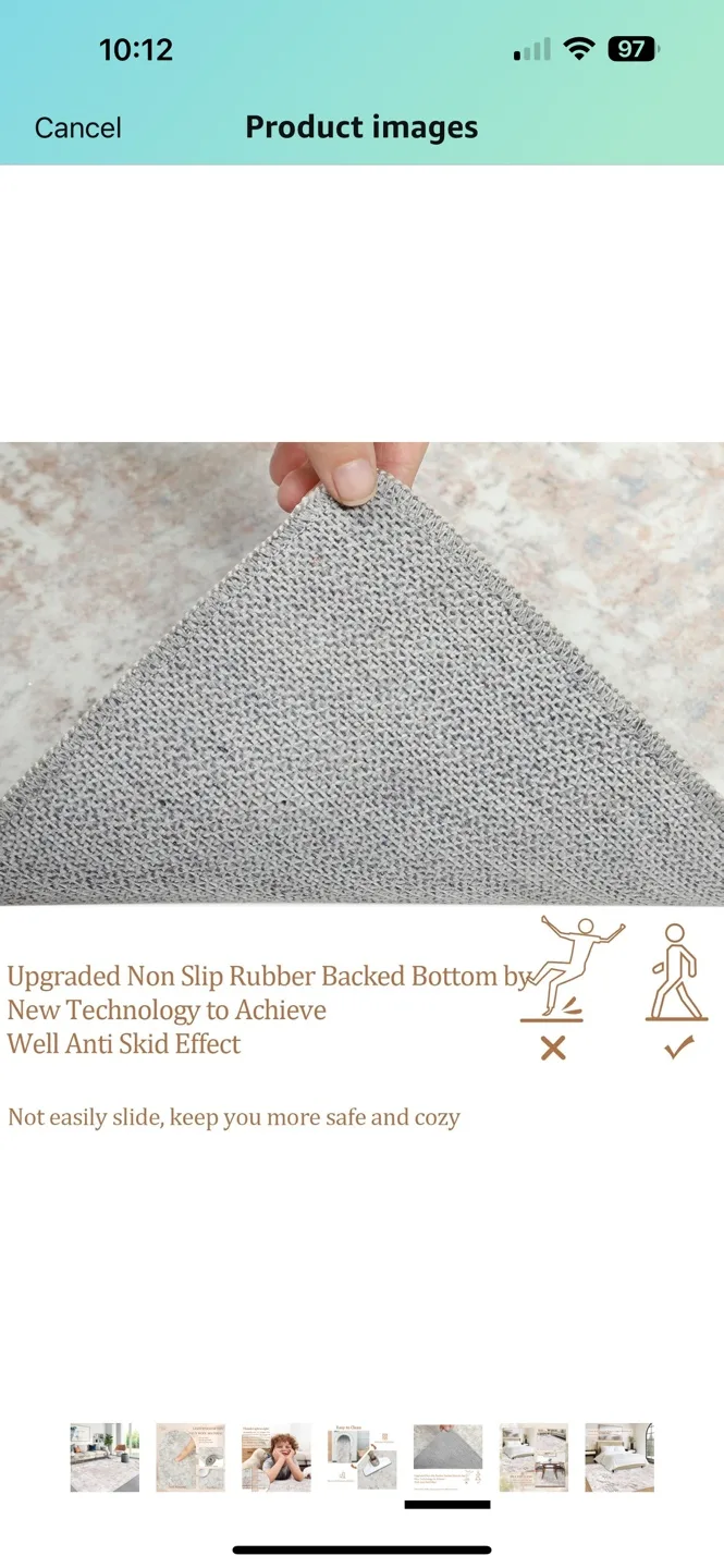 Famibay 8x10 Washable Rug - Modern Area Rug image indicator(3)