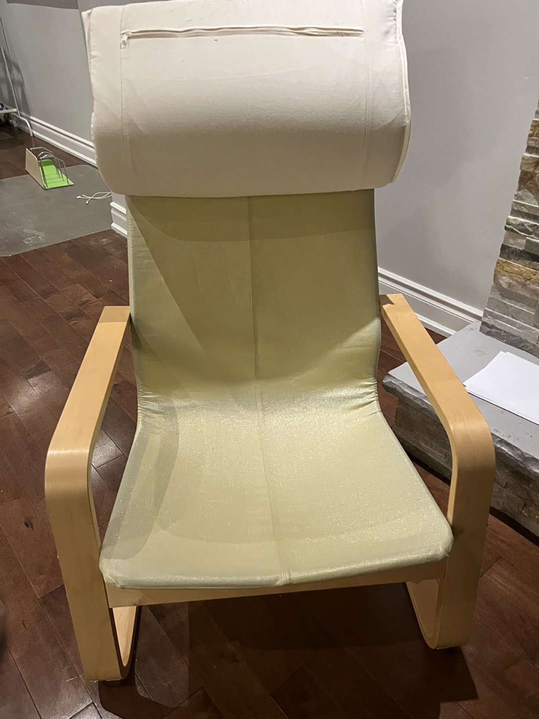 IKEA STRANDMON Wing Chair with Off-White Cover - photo 5
