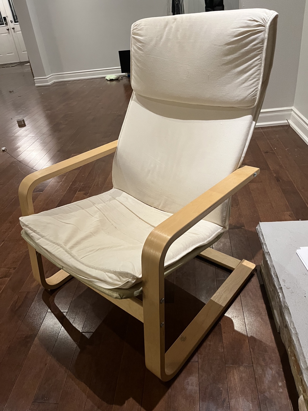 IKEA STRANDMON Wing Chair with Off-White Cover - photo 4