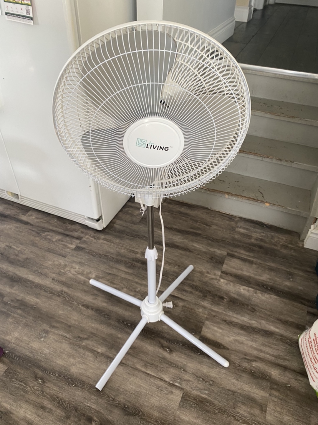 White Stand Fan