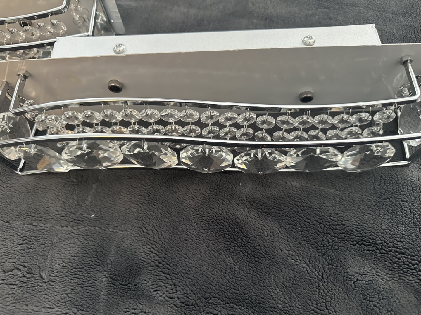 Pair of brand new Crystal vanity light fixtures - photo 4