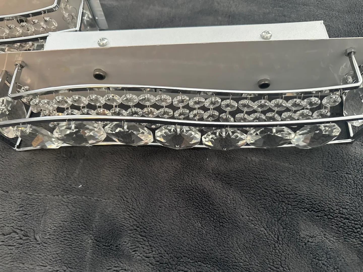 Pair of brand new Crystal vanity light fixtures image indicator(4)