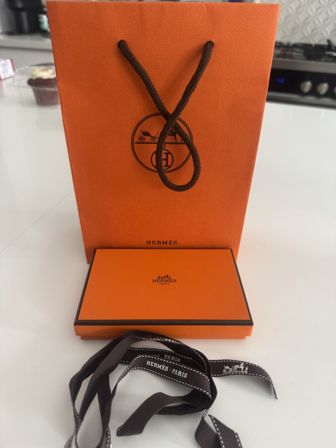 Hermes Red Epsom Leather Card Holder - photo 4