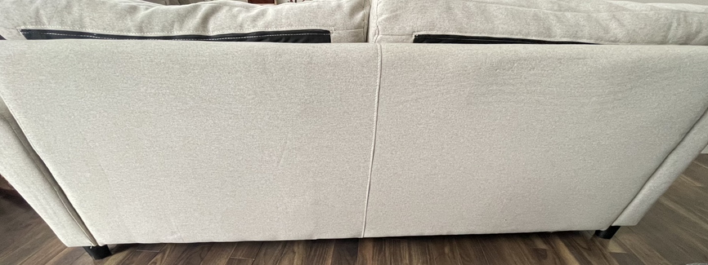 White Two-Seater Sofa - photo 3