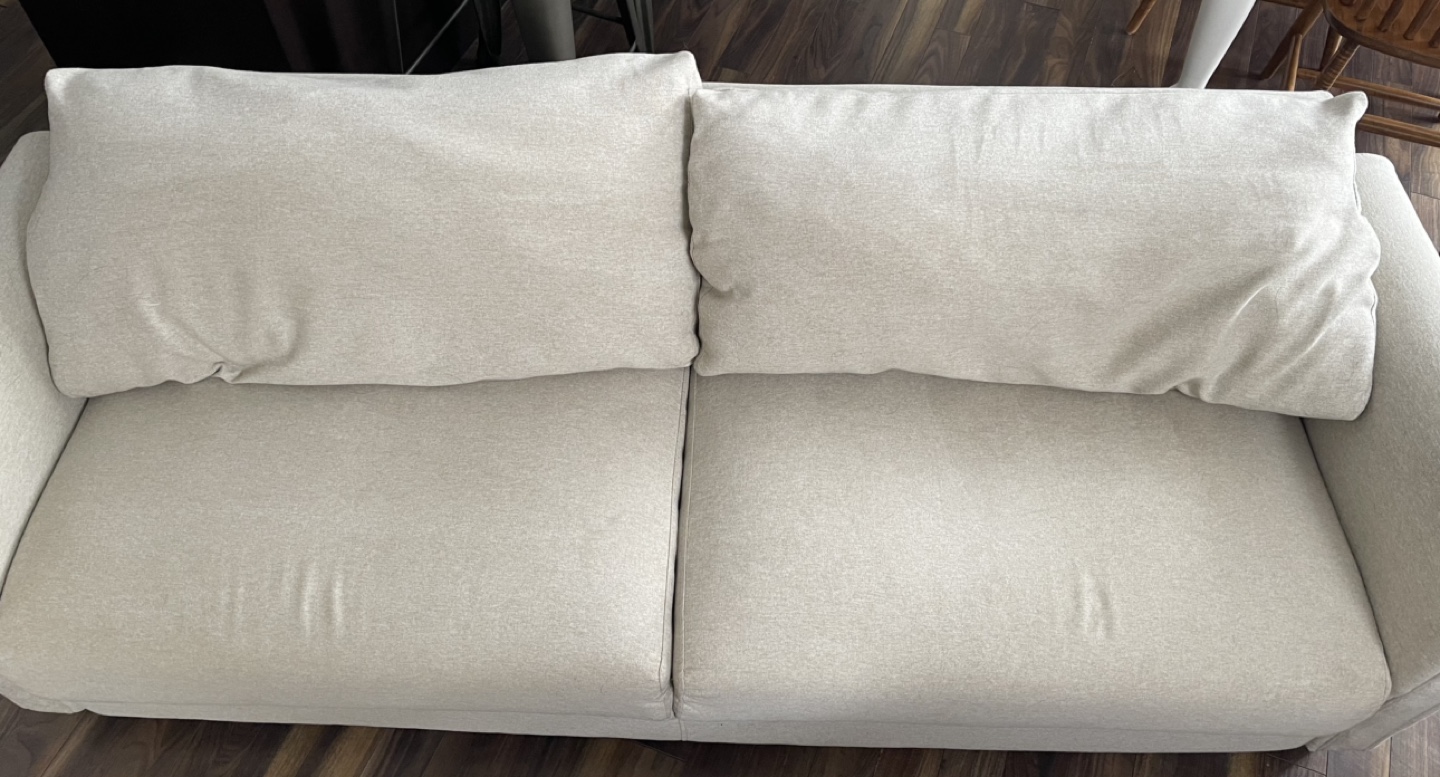 White Two-Seater Sofa