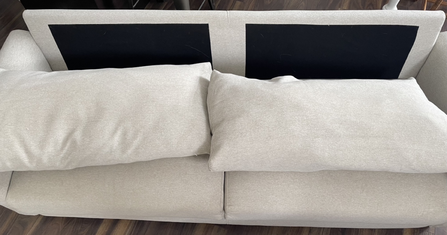 White Two-Seater Sofa - photo 2