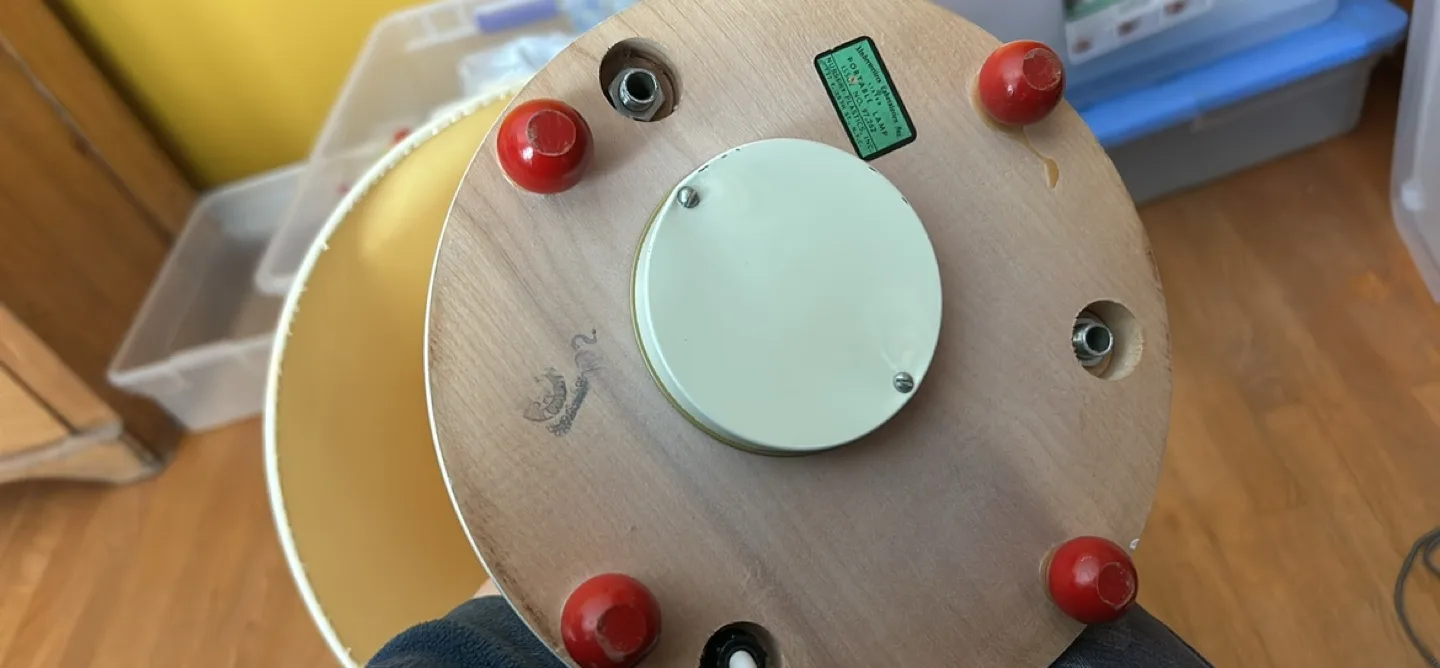 Vintage Wooden Musical Lamp with Rotating Figures image indicator(6)