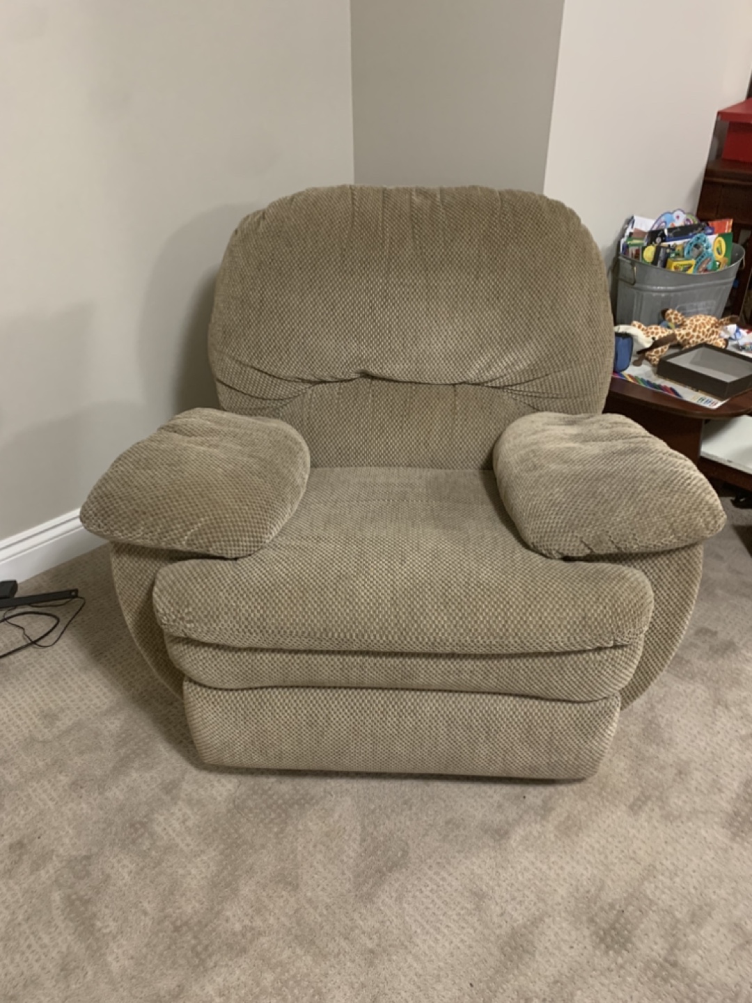 Beige Recliner Chair