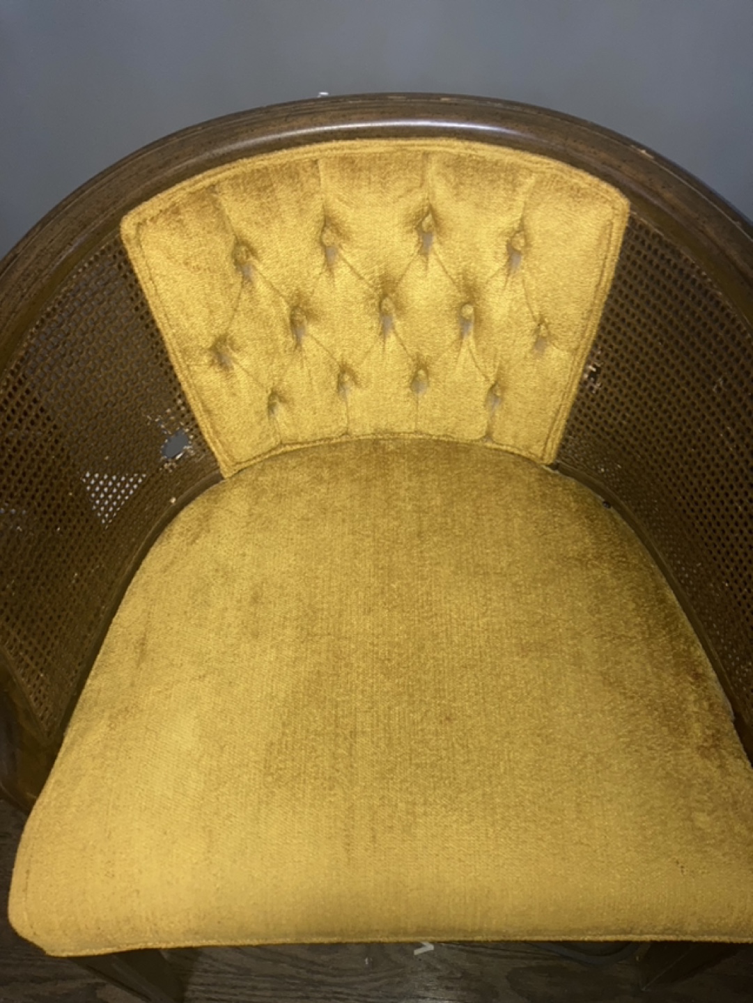 Vintage Mustard Yellow Accent Chair - photo 2