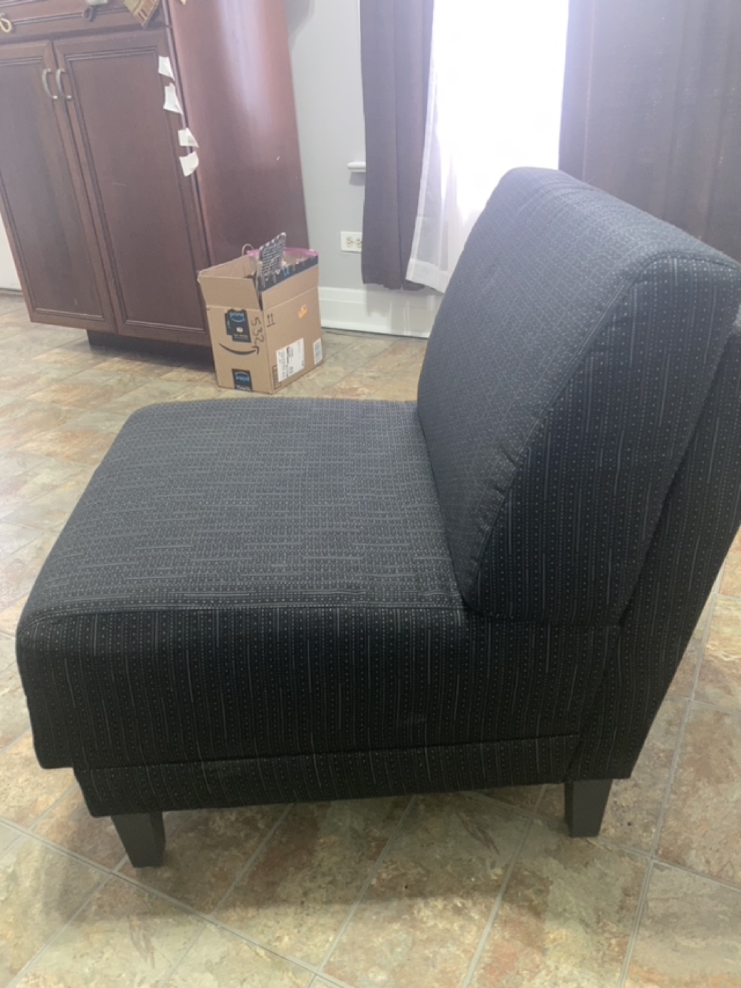 Black Armless Chair - photo 2