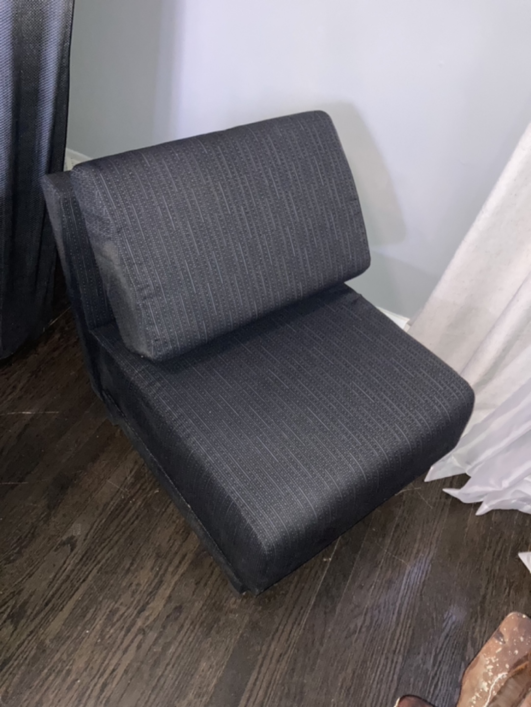 Black Armless Chair - photo 3