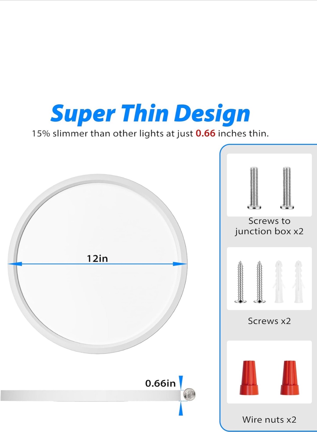 Ultra-Thin LED Ceiling Light - photo 2