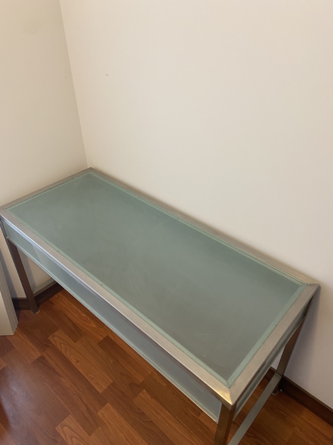 Modern Glass-console table with Metal Frame - photo 3