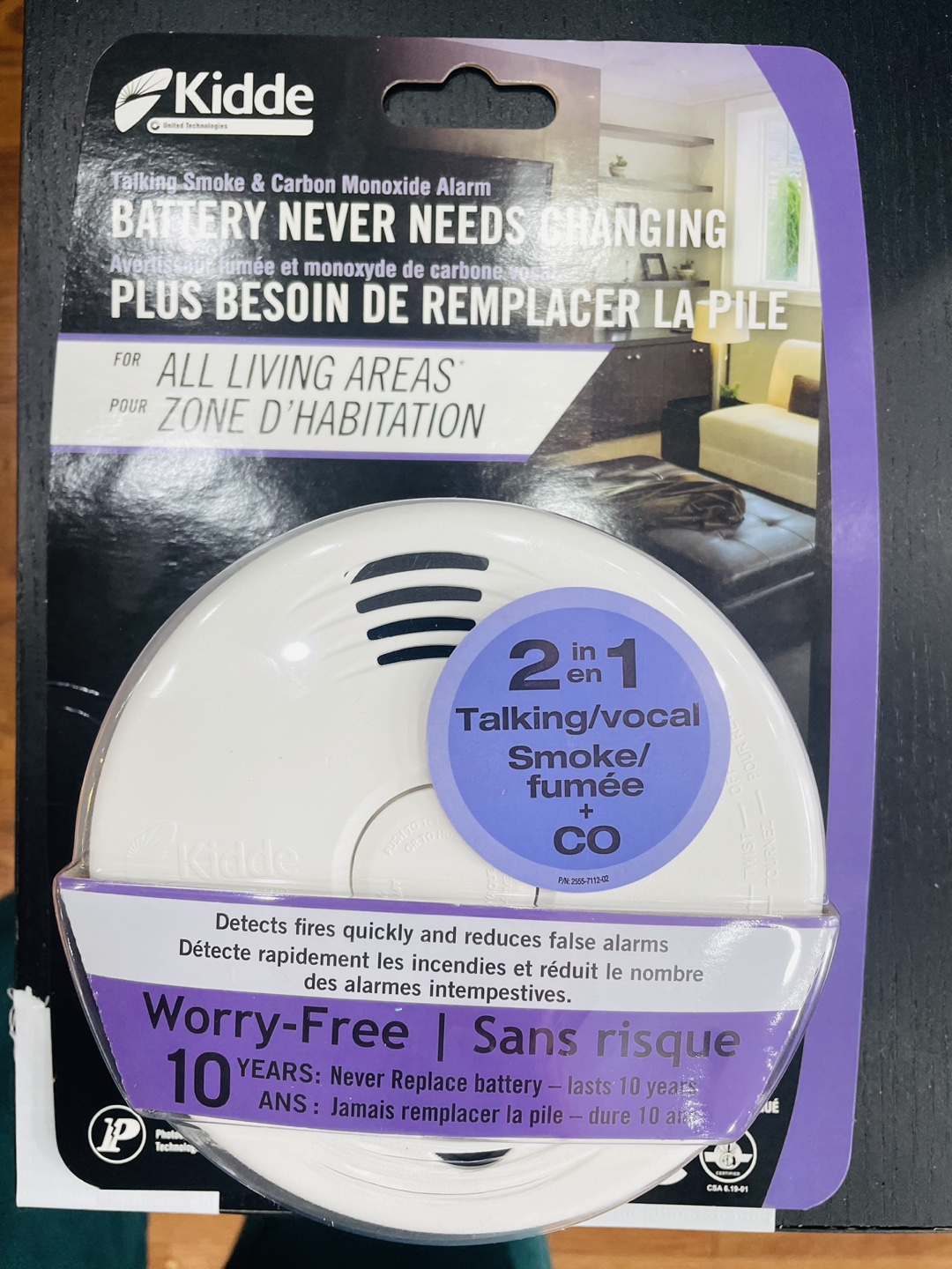 Kidde 10-Year Battery Smoke and Carbon Monoxide Alarm