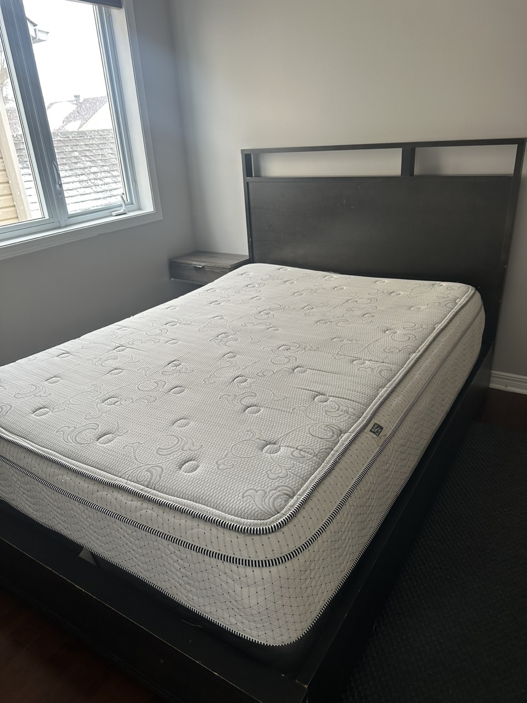 Double Mattress and Platform Bed Frame Set - photo 2