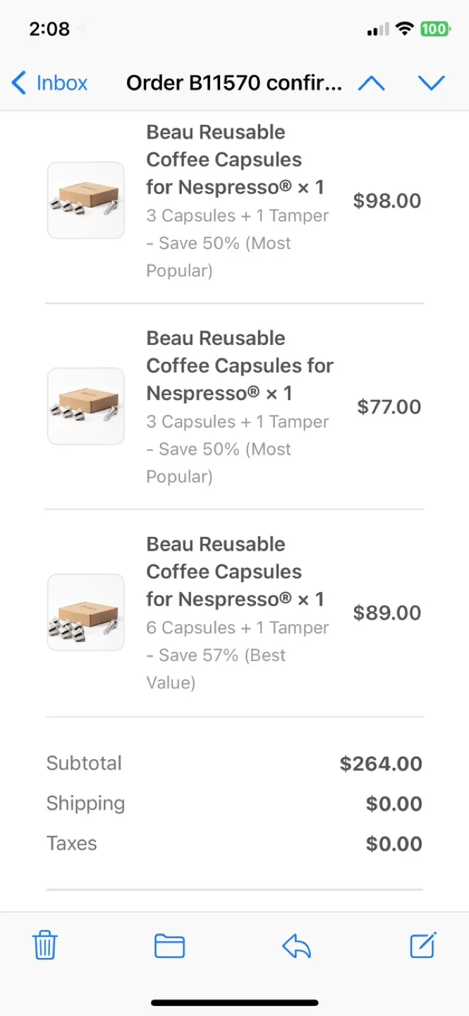 Beau Stainless Steel Nespresso Capsule Set Espresso Tamper Set image indicator(5)