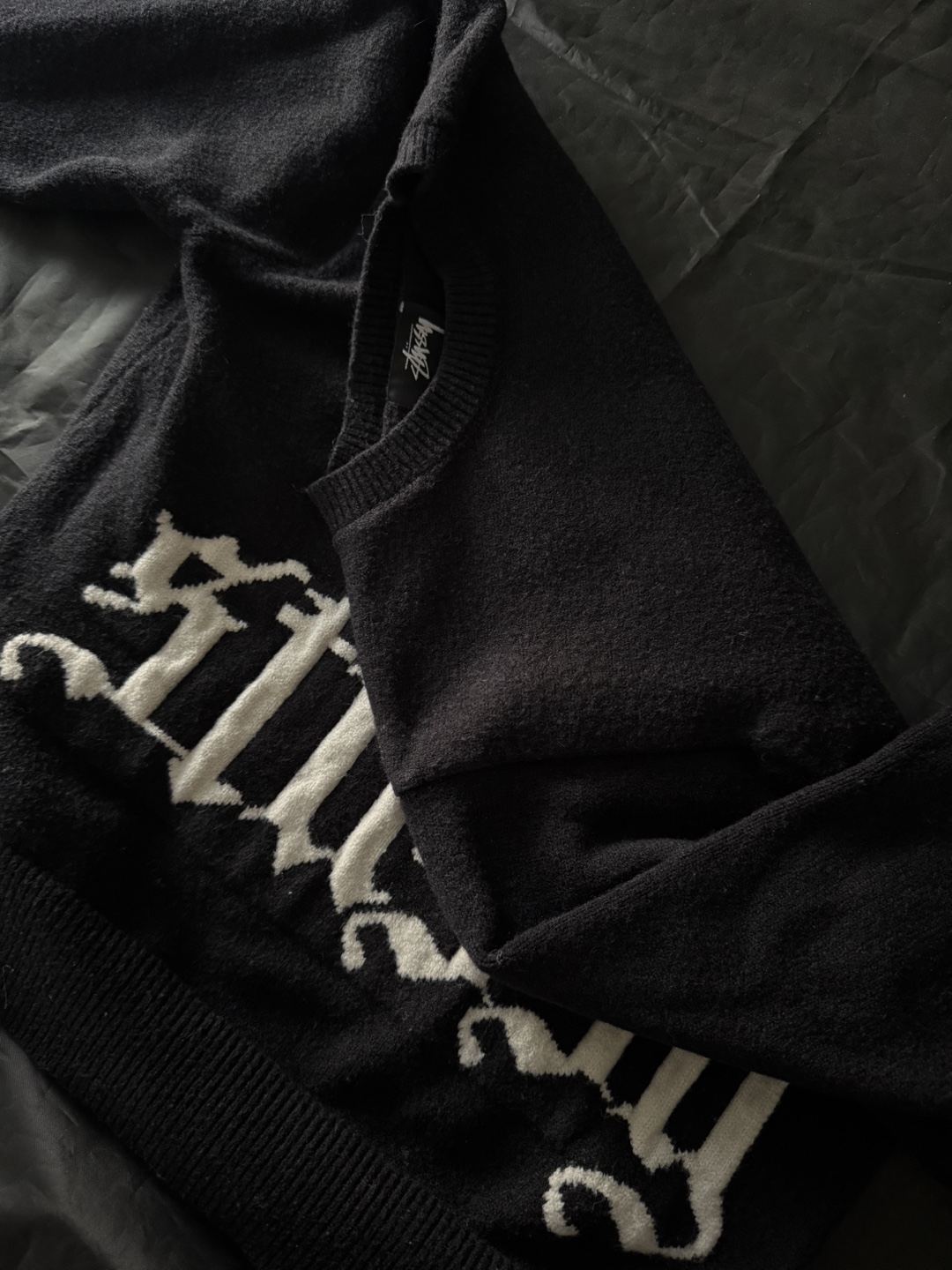 Rare Stüssy Black Knit Sweater - photo 2