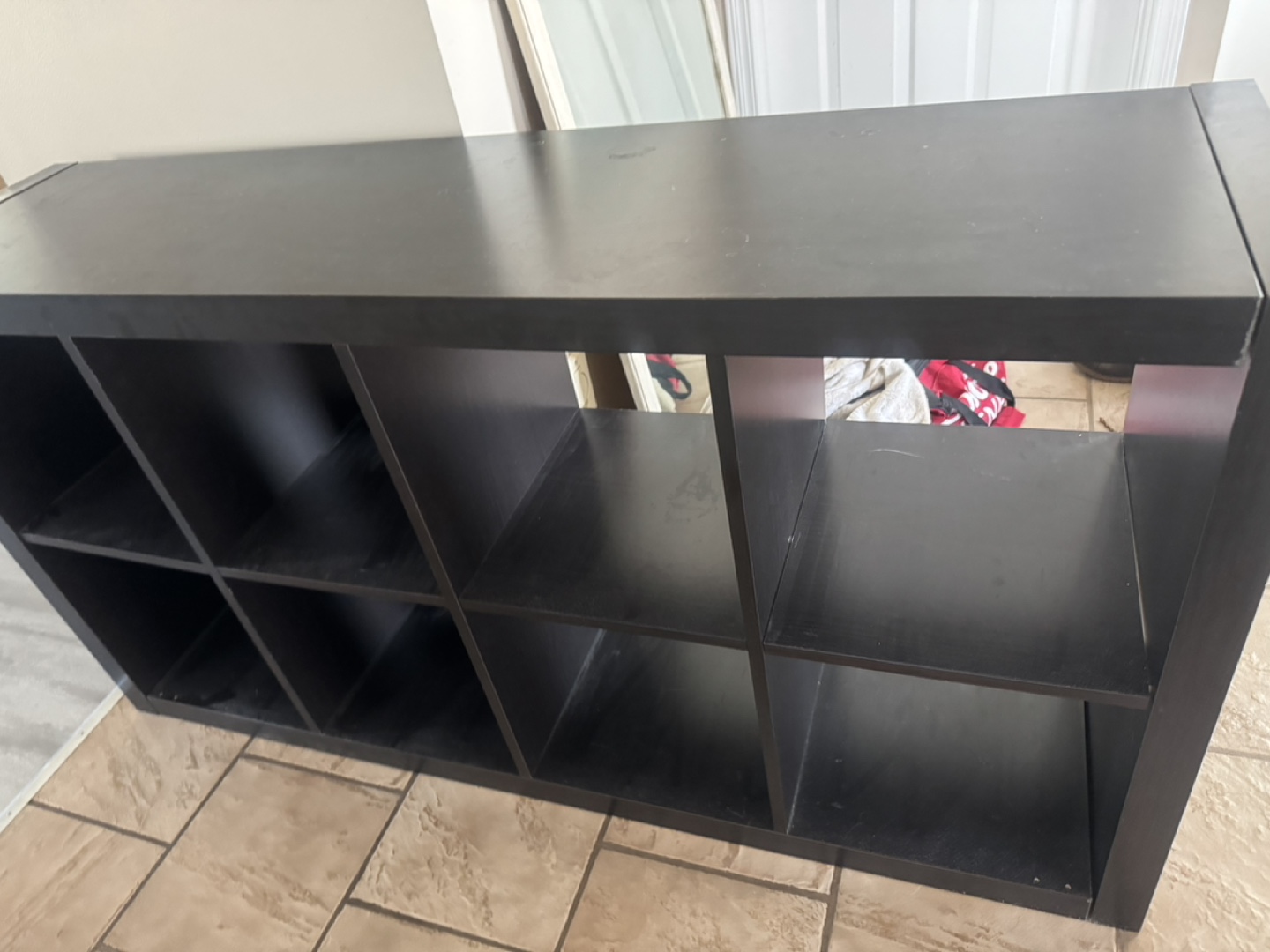 IKEA Kallax 8 Cube Shelving Unit - Black-Brown