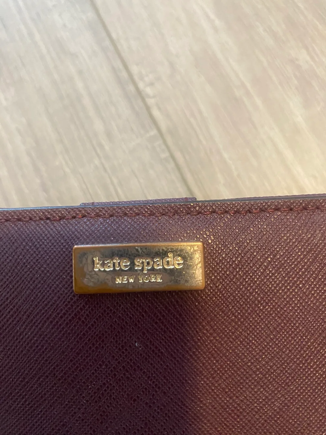 Kate Spade  Burgundy Zip-Around Wallet image indicator(2)