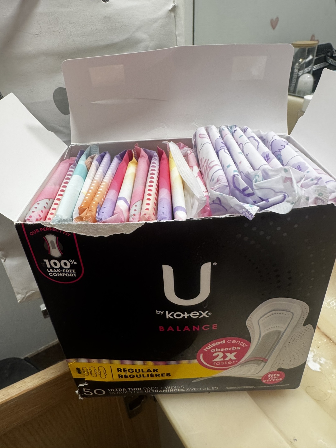 Kotex 50 Ultra Thin Pads with Wings