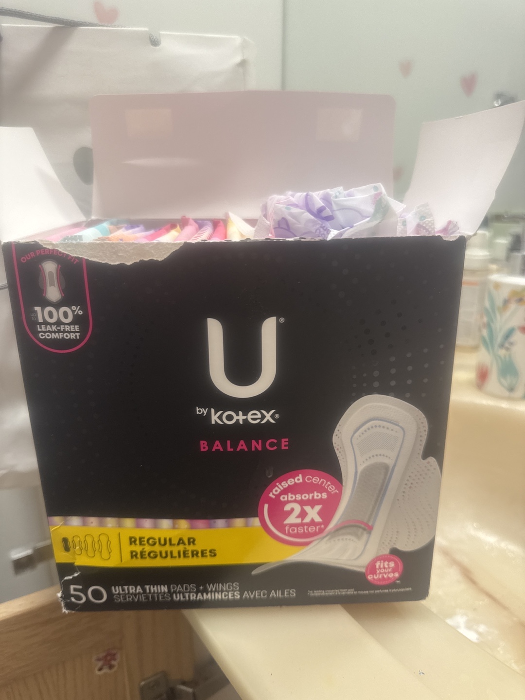 Kotex 50 Ultra Thin Pads with Wings - photo 3