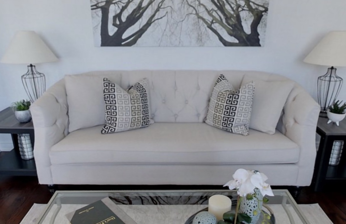 Cream Love Seat