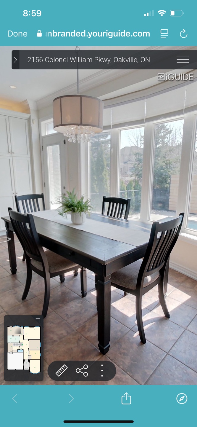 Grey/Brown Wood Dining Table