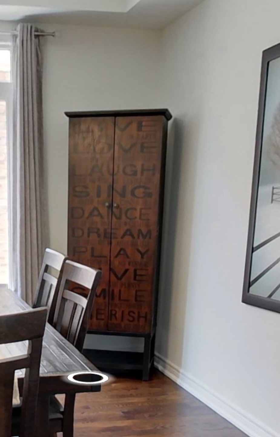 Tall Wooden wine Cabinet