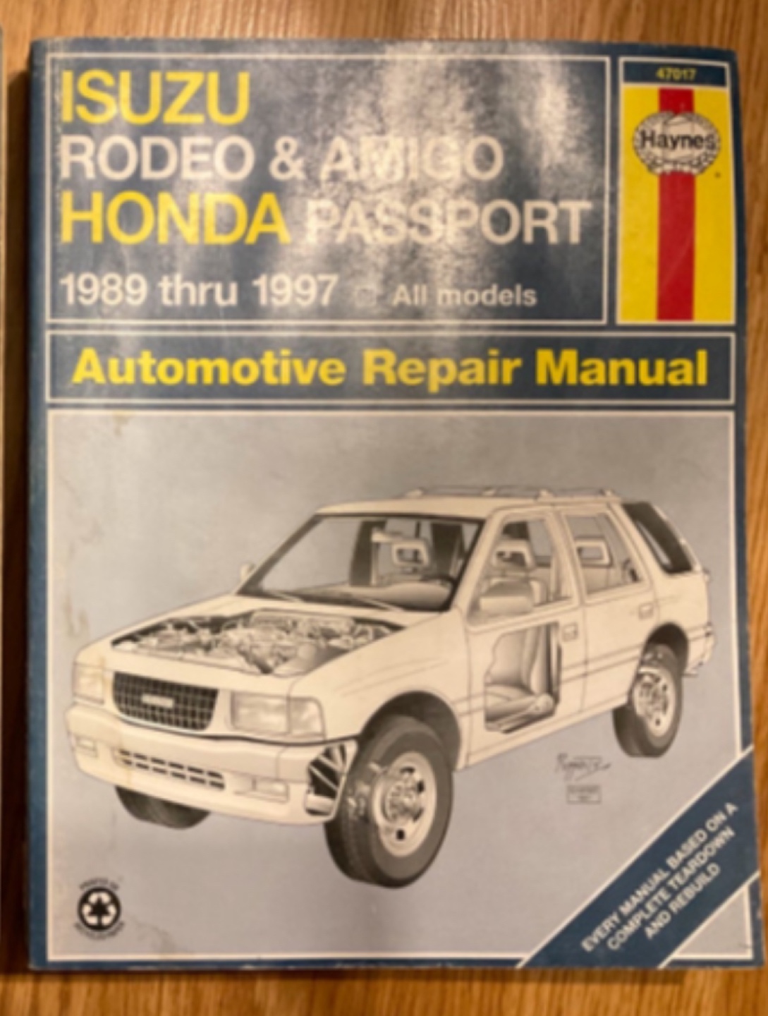 ISUZU/ HONDA/SUZUKI/TRACKER HAYNES MANUALS