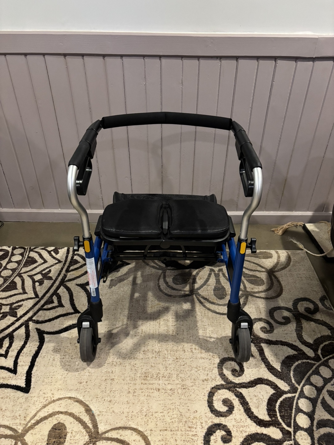 Evolution Trillium 6 Blue Folding Walker with Seat and Basket - photo 2
