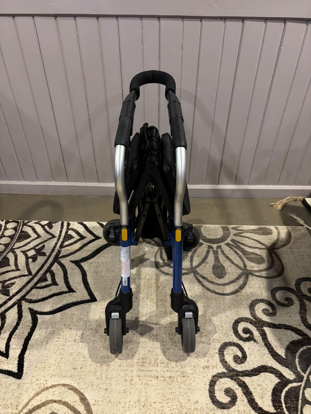 Evolution Trillium 6 Blue Folding Walker with Seat and Basket - photo 3