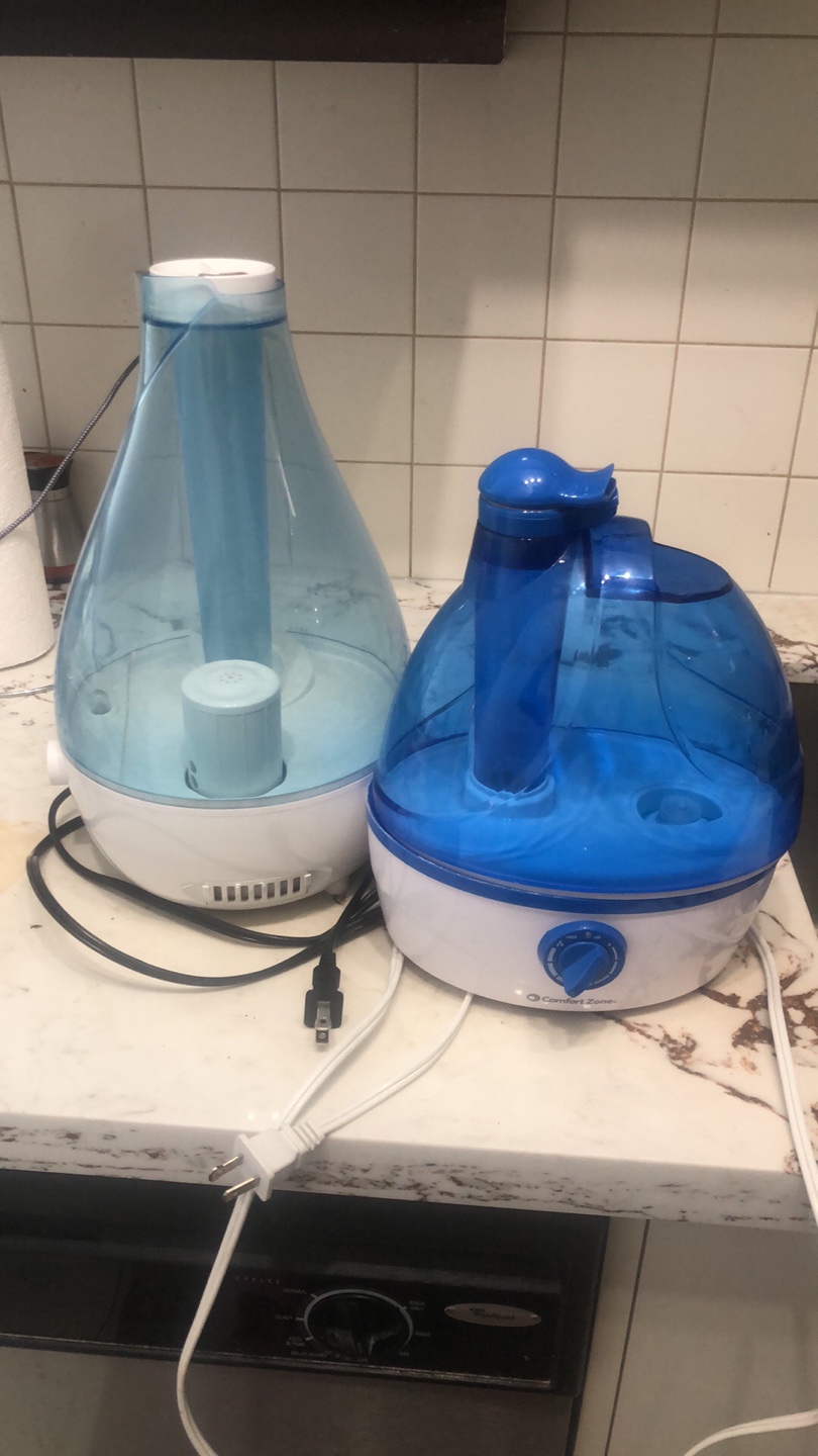 Two Humidifiers - One Large, One Small