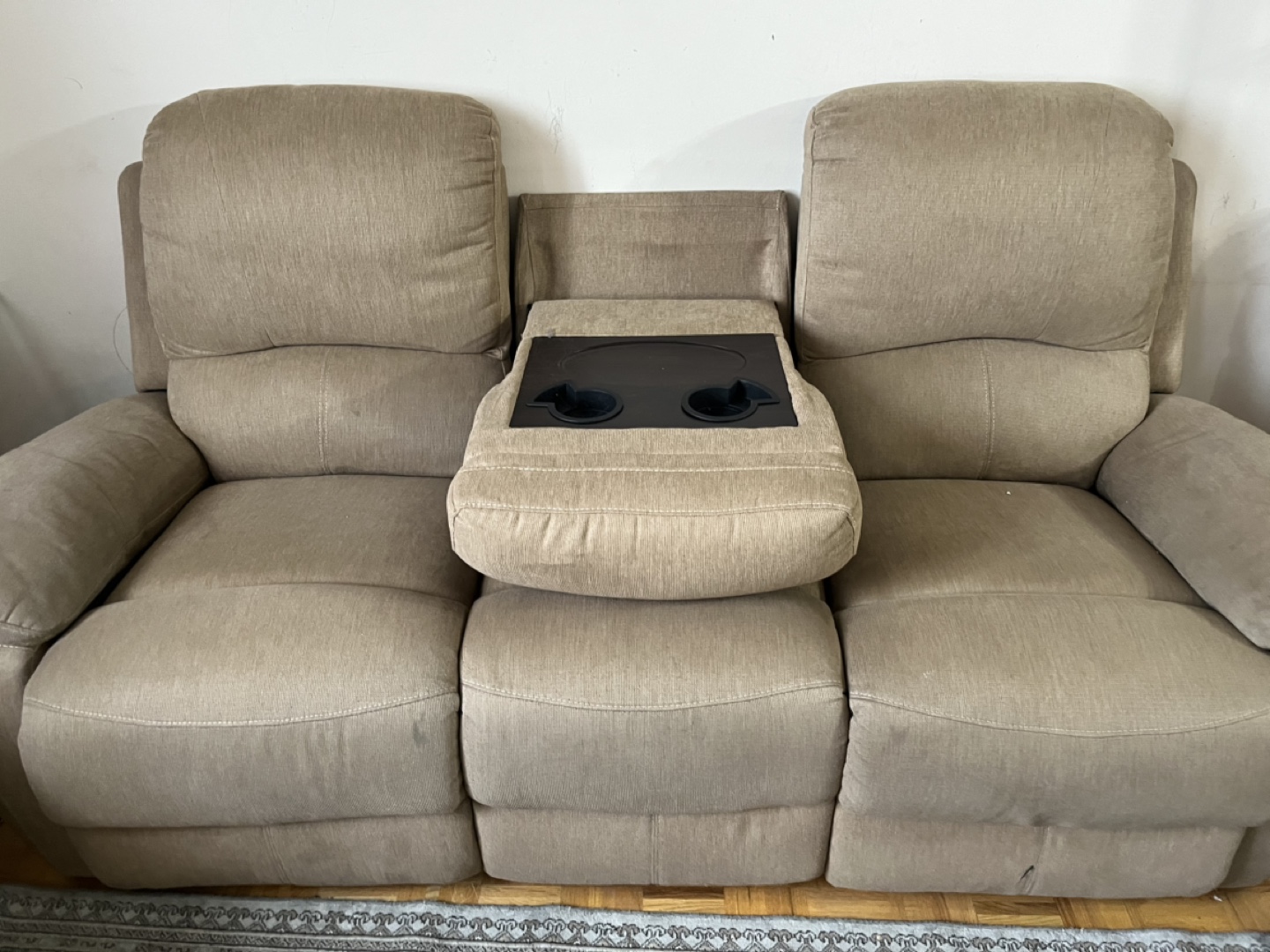 Reclining Sofa with Cupholders - photo 2