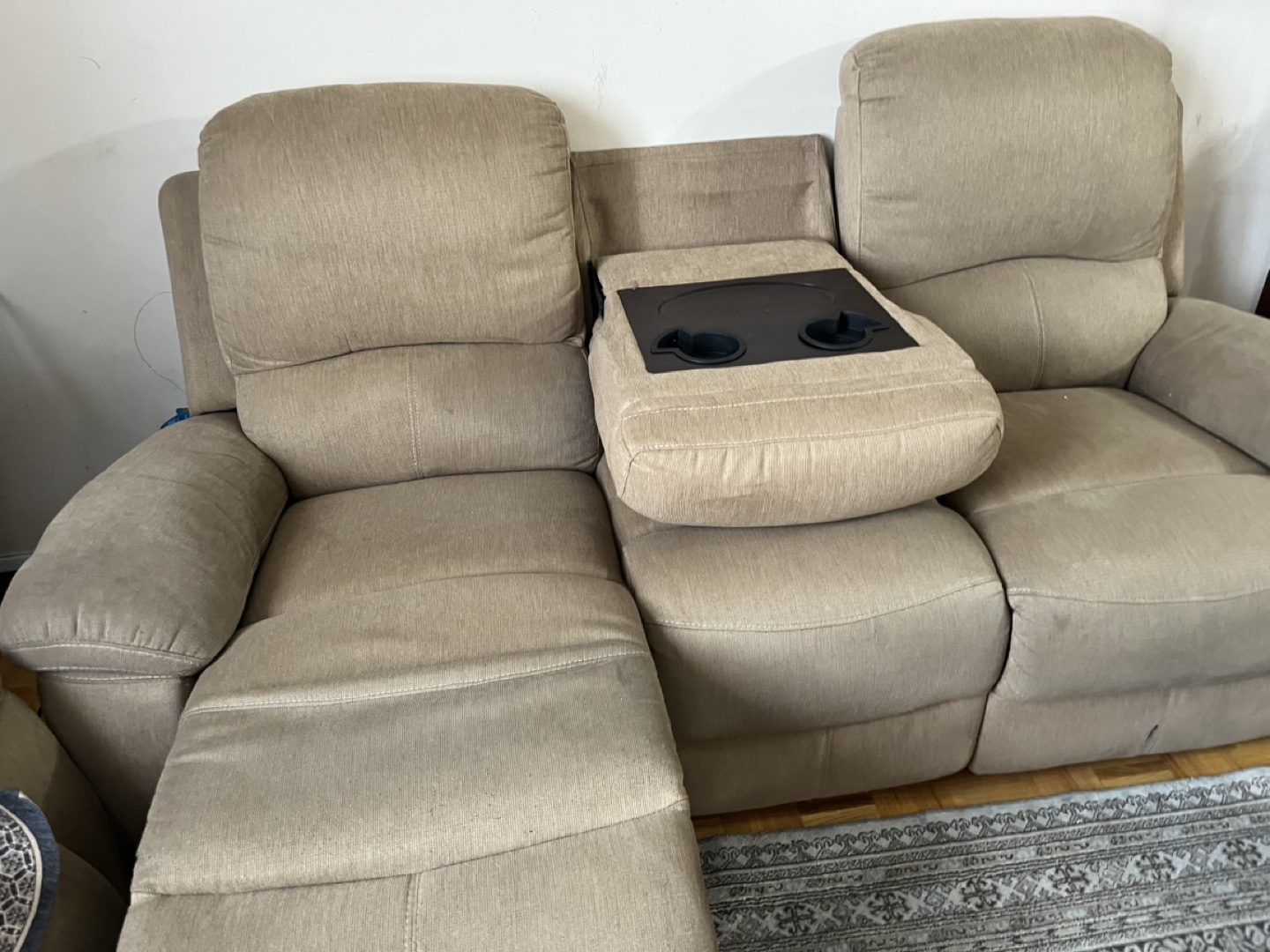 Reclining Sofa with Cupholders - photo 3
