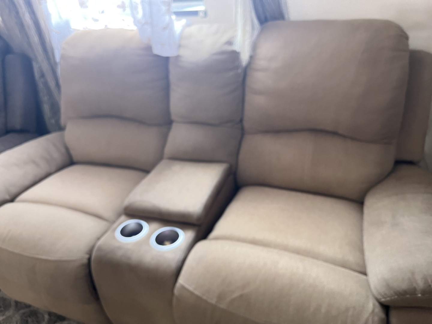 Reclining Love Seat with Cup Holders - photo 3