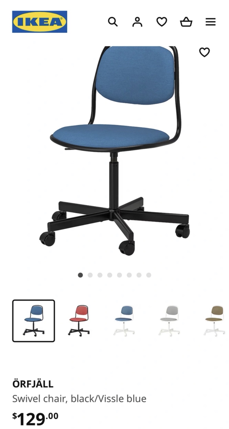 Moving Sale✨ IKEA ÖRFJÄLL Swivel Chair - Black - photo 3
