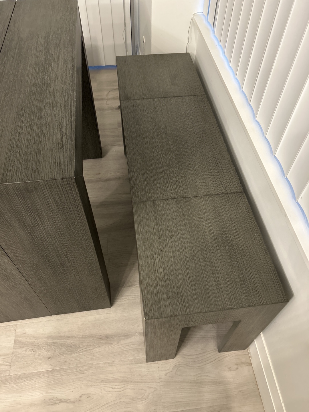 Transformer table, coffee table with storage for leaves, bench - photo 3