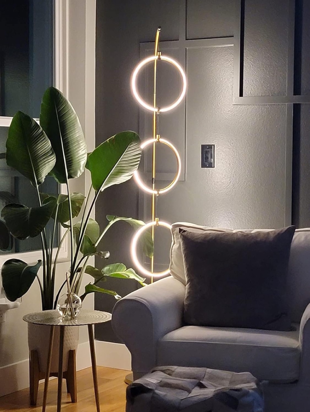 Brighttech Nova Modern Floor Lamp - Brass